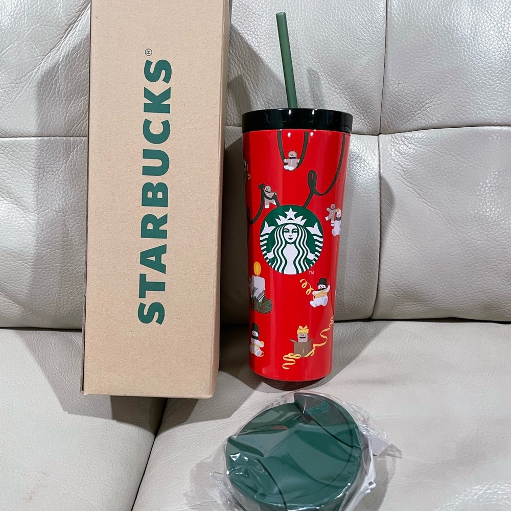 Starbucks Korea Holiday Snowman Tumbler
